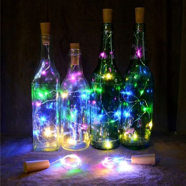1m 10 LEDs SMD 0603 Solar Powered Copper Wire String Light Fairy Lamp Decorative Light (Colorful Light) - Image 7