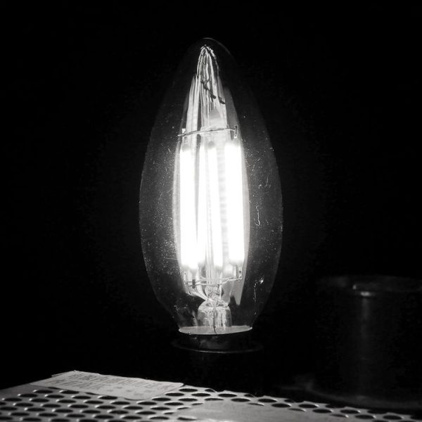 C35 E14 6W Dimmable LED Filament Light Bulb, 6 LEDs 450 LM Retro Energy Saving Light for Halls, AC 220V - Image 5