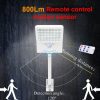 6W 800LM 48 LEDs Solar Remote Control Flat Lamp with Bracket - Image 14