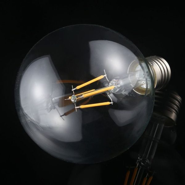 G95 E27 4W 4 LEDs 450 LM 3000K Retro Dimming LED Filament Light Bulb Energy Saving Light, AC 220V (Warm White) - Image 2