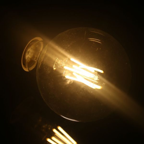 G95 E27 4W 4 LEDs 450 LM 3000K Retro Dimming LED Filament Light Bulb Energy Saving Light, AC 220V (Warm White) - Image 4