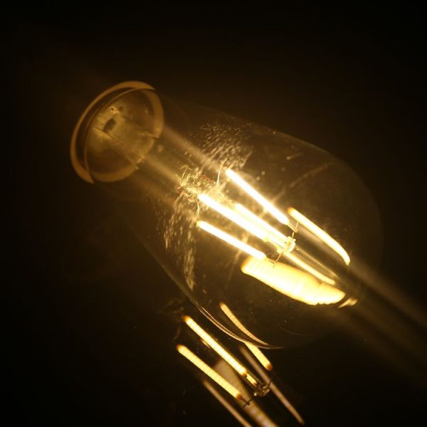ST64 E27 4W 4 LEDs 600 LM 3000K Retro Dimming LED Filament Light Bulb Energy Saving Light, AC 220V (Warm White) - Image 5