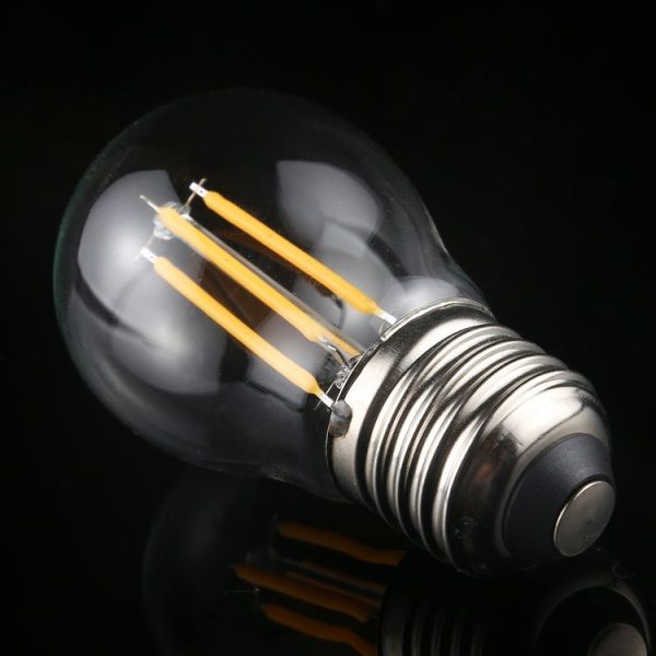 G45 E27 4W 4 LEDs 450 LM 3000K Retro Dimming LED Filament Light Bulb Energy Saving Light, AC 220V (Warm White) - Image 3
