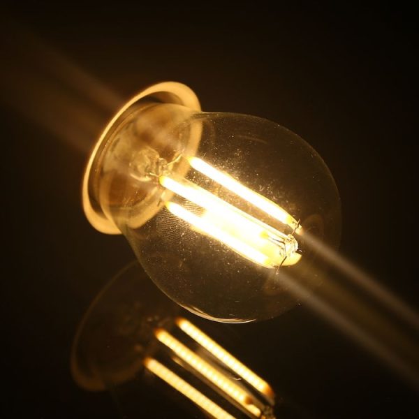 G45 E27 4W 4 LEDs 450 LM 3000K Retro Dimming LED Filament Light Bulb Energy Saving Light, AC 220V (Warm White) - Image 5