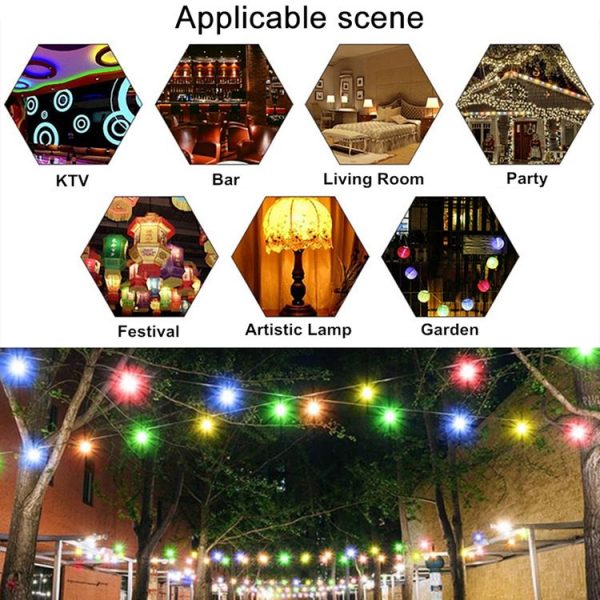 10 PCS 2W E27 2835 SMD Home Decoration LED Light Bulbs, AC 220V (Red Light) - Image 5