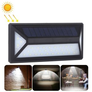 33 LEDs Microwave Induction IP65 Waterproof Solar Powered LED Wall Lamp