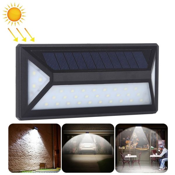 33 LEDs Microwave Induction IP65 Waterproof Solar Powered LED Wall Lamp