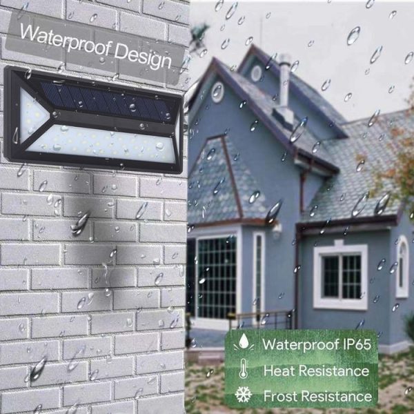 33 LEDs Microwave Induction IP65 Waterproof Solar Powered LED Wall Lamp - Image 9