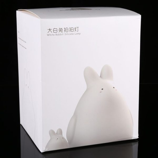 K-1026 7 Color LED White Rabbit Silicone Lamp - Image 6