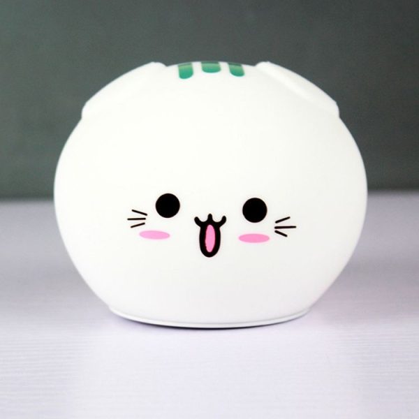 0.8W Cute Cartoon Cat Silicone Colorful Energy-saving Night Light Led Desk Lamp, Remote Control Version - Image 2