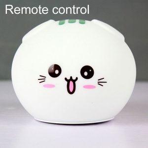 0.8W Cute Cartoon Cat Silicone Colorful Energy-saving Night Light Led Desk Lamp, Remote Control Version