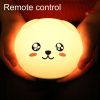 0.8W Naughty Cartoon Dog Silicone Colorful Energy-saving Night Light Led Desk Lamp, Remote Control Version
