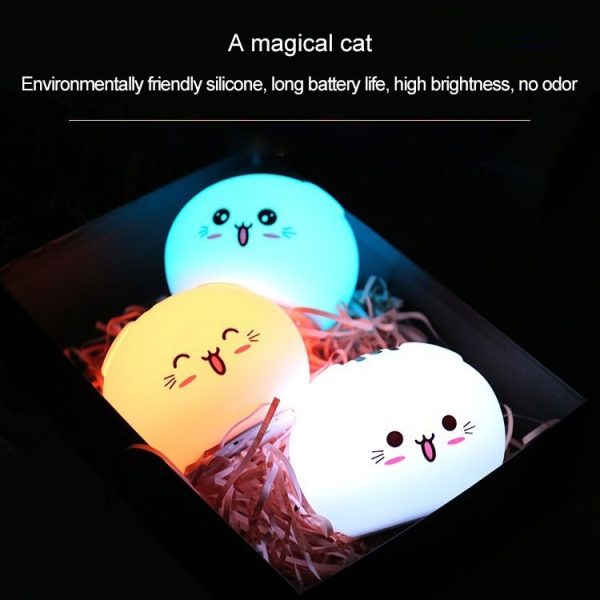 0.8W Naughty Cartoon Dog Silicone Colorful Energy-saving Night Light Led Desk Lamp, Remote Control Version - Image 8
