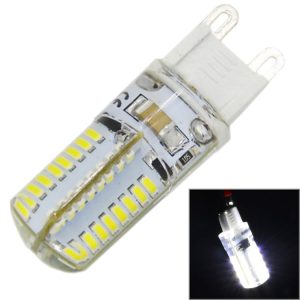 G9 4W 210LM 64 LED SMD 3014 Silicone Corn Light Bulb, AC 110V (White Light)