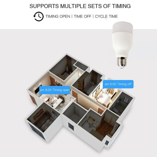 E27 RGB Dimming WIFI Smart LED Light Bulb (Colorful Light) - Image 5