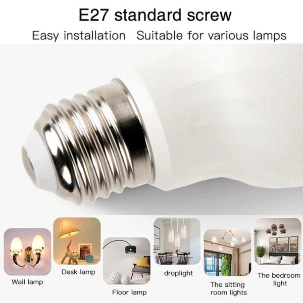 E27 RGB Dimming WIFI Smart LED Light Bulb (Colorful Light) - Image 6