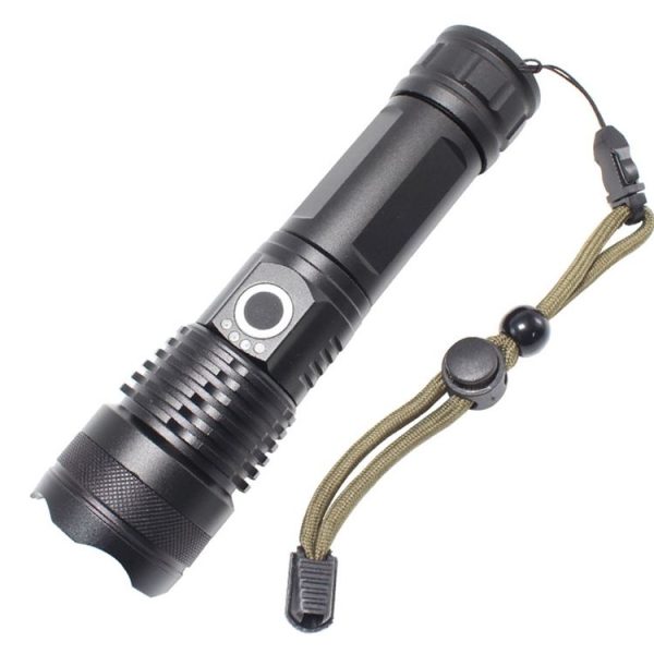 X81-P50 Luminous Flux: 3500lm LED Flashlight, Retractable Focus Function (Black) - Image 2