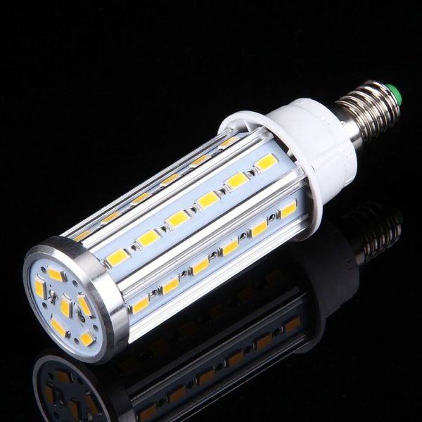 10W Aluminum Corn Light Bulb, E14 880LM 42 LED SMD 5730, AC 85-265V (White Light) - Image 2