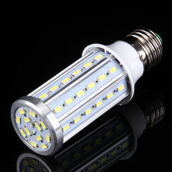 15W Aluminum Corn Light Bulb, E27 1280LM 60 LED SMD 5730, AC 85-265V (Warm White) - Image 2