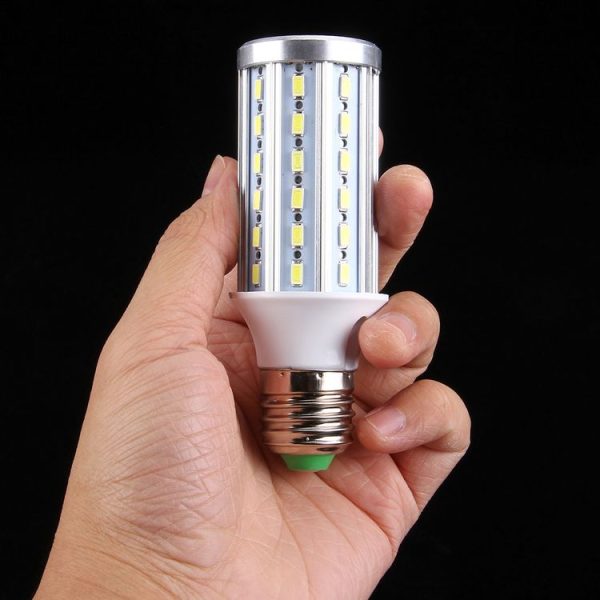 15W Aluminum Corn Light Bulb, E27 1280LM 60 LED SMD 5730, AC 85-265V (Warm White) - Image 5