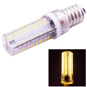 E14 3.5W 200-230LM Corn Light Bulb, 72 LED SMD 3014, Adjustable Brightness, AC 110V (Warm White)