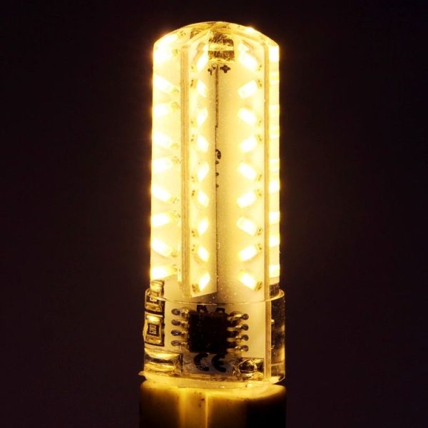 E14 3.5W 200-230LM Corn Light Bulb, 72 LED SMD 3014, Adjustable Brightness, AC 110V (Warm White) - Image 6