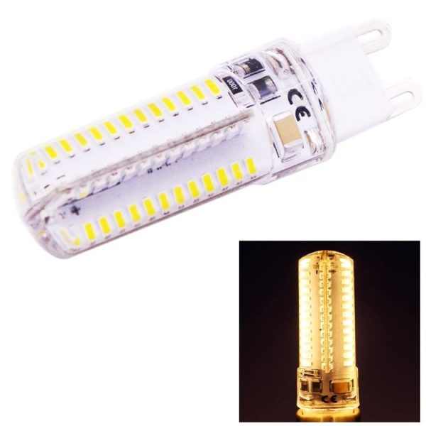 G9 4W 240-260LM Corn Light Bulb, 104 LED SMD 3014, AC 110V (Warm White)