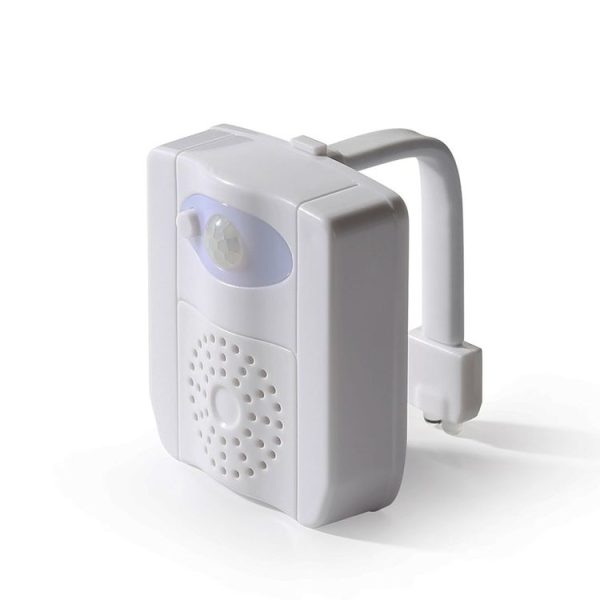 16-colors PIR Motion Sensor + Light Sensor UV Sterilization Aromatherapy LED Light, Home Toilet Bathroom Seat Night Light, DC 5V - Image 2