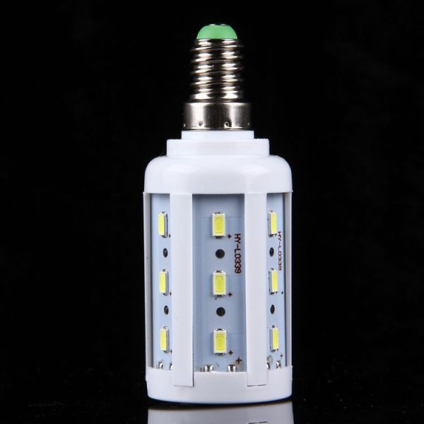5W PC Case Corn Light Bulb, E14 380LM 24 LED SMD 5730, AC 85-265V (Warm White) - Image 4