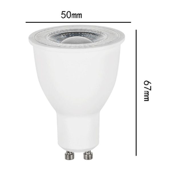 GU10 8W SMD 2835 16 LEDs 6000-6500K High Brightness No Flicker Lamp Cup Energy-saving Spotlight, AC 90-265V (White Light) - Image 4