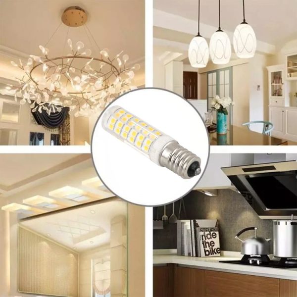 E14 75 LEDs SMD 2835 LED Corn Light Bulb, AC 220V (Warm White) - Image 5