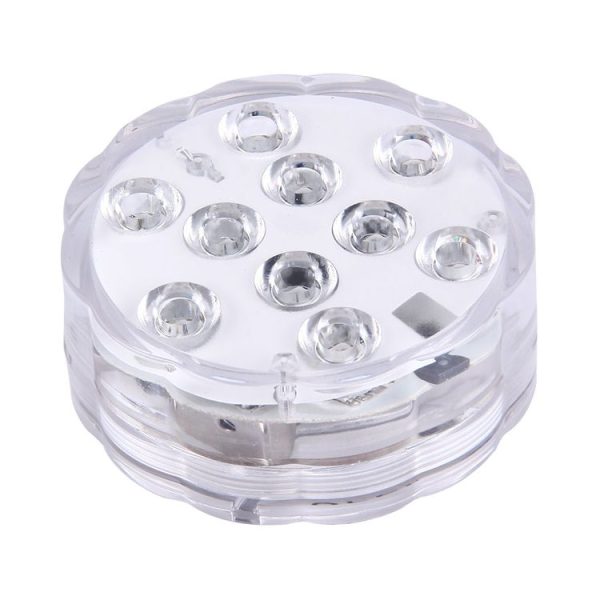 Waterproof Submersible LED Light, 10 LEDs Cylinder Remote Controlled with Remote Controllor, Remote Control Range (in Open Area): 24-30 Feet - Image 4