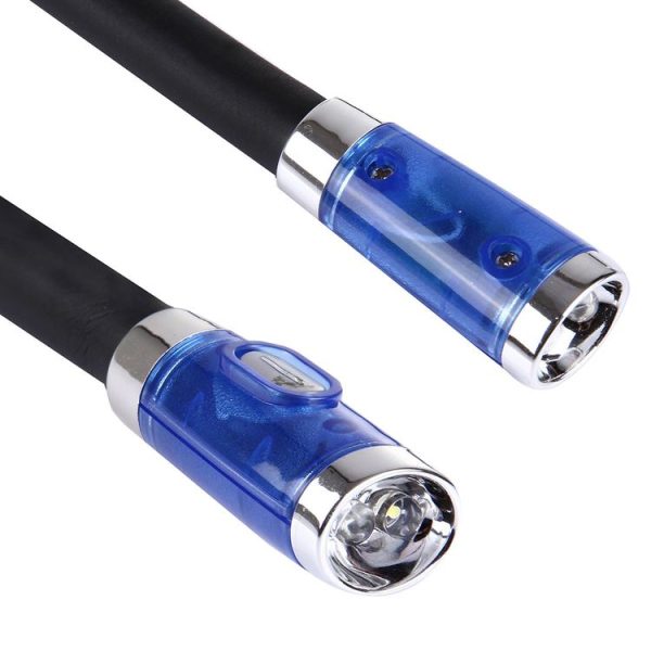 DAMOIL Flexible Eyeshield LED Reading Lights, Creative Double Head Hands-free Neck Stereo Flashlight Working Light Auto Lamp with 4 LED Light & Soft Rubber Grip Neck Pad - Image 4