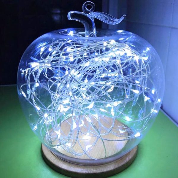 20m 200 LEDs SMD 0603 Solar Panel Silver Wire String Light Fairy Lamp Decorative Light, DC 5V (White Light) - Image 5