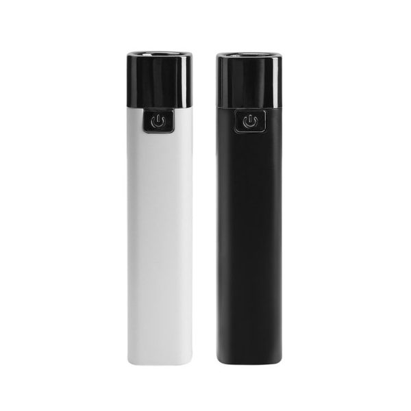 Mini Portable Lipstick Style Rechargeable LED Flashlight (Black) - Image 2