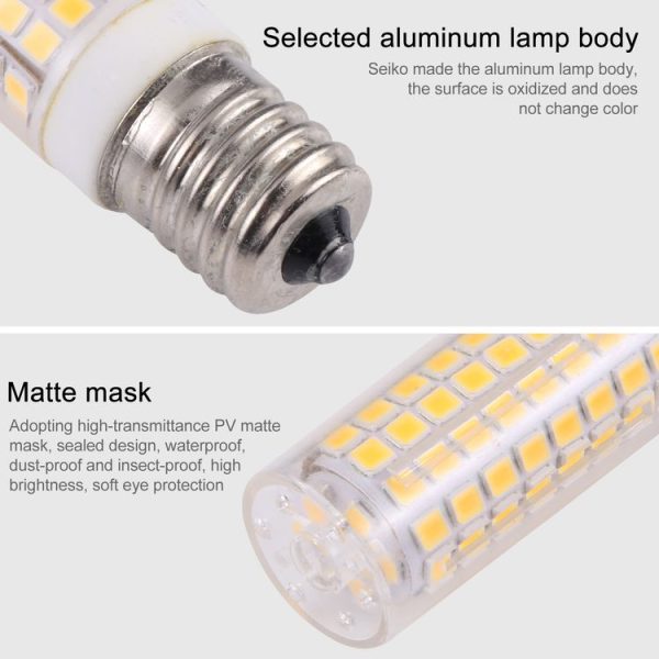 E17 102 LEDs SMD 2835 2800-3200K LED Corn Light, AC 110V (Warm White) - Image 5