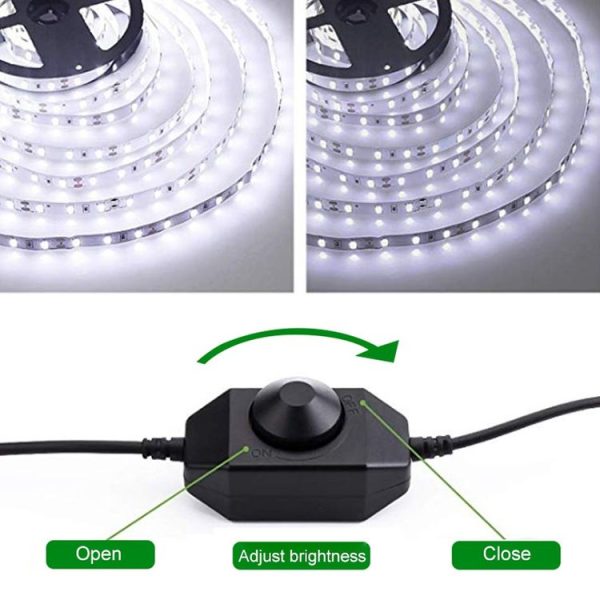 Knob Controller Dimmer for Single Color LED Strip Light (White) - Image 4
