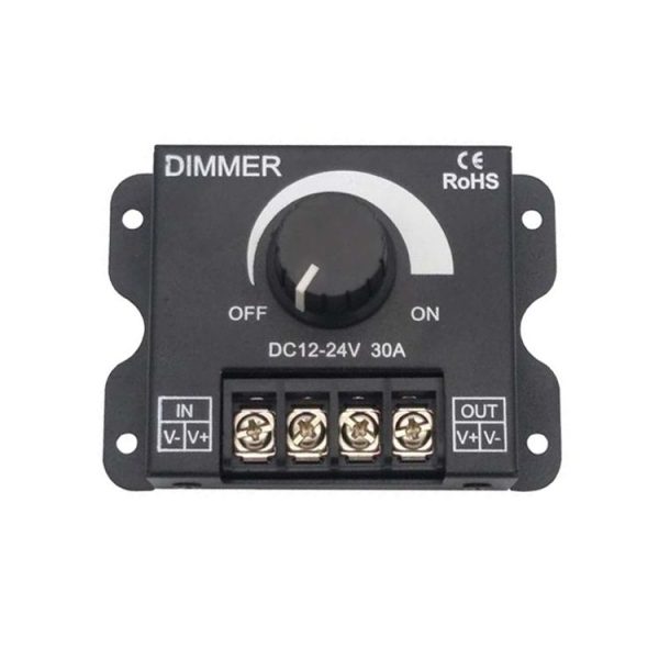 30A LED Controller Knob Dimming Smart Module (Black)