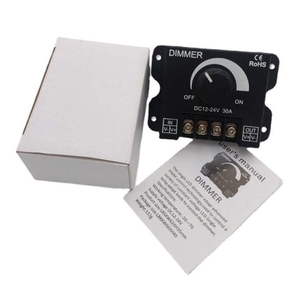 30A LED Controller Knob Dimming Smart Module (Black) - Image 3