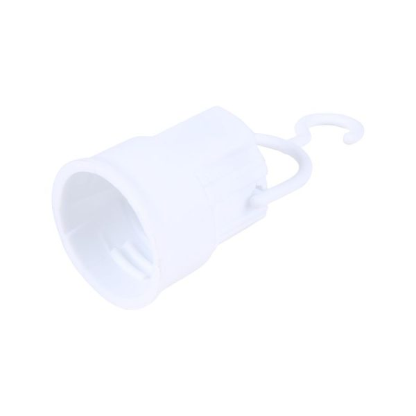 E27 B22 Emergency Lamp Universal Hooked Lamp Holder with Switch (White) - Image 3