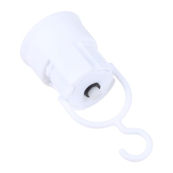 E27 B22 Emergency Lamp Universal Hooked Lamp Holder with Switch (White) - Image 4