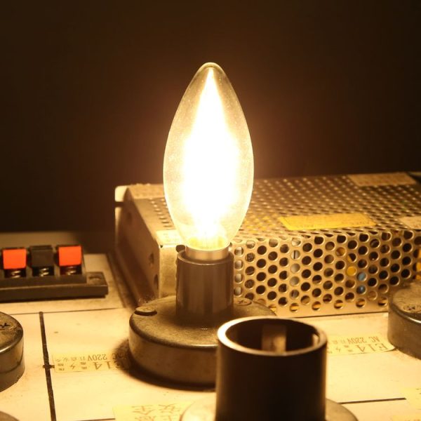 C35 E14 6W 4 LEDs 3000K Retro LED Flament Candle Light Bulb, AC 220V - Image 5