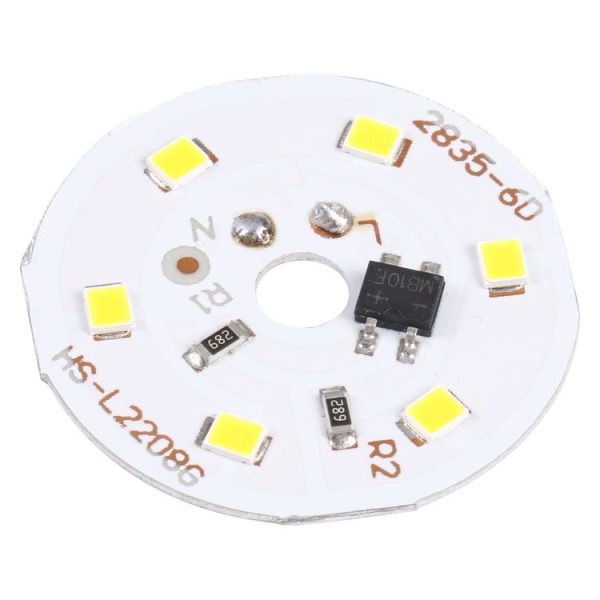 3W 6 LEDs SMD 2835 LED Module Lamp Ceiling Lighting Source, AC 220V Warm White Light - Image 2