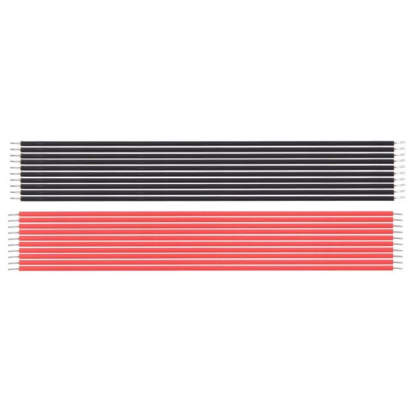 10 Pairs 22AWG Red Black Parallel Circuit Cables, Length: 12cm