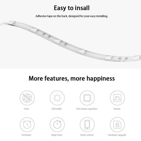 Original Xiaomi Youpin Yeelight Smart WiFi APP Remote Control Extension LED Strip Light, Length: 1m - Image 3
