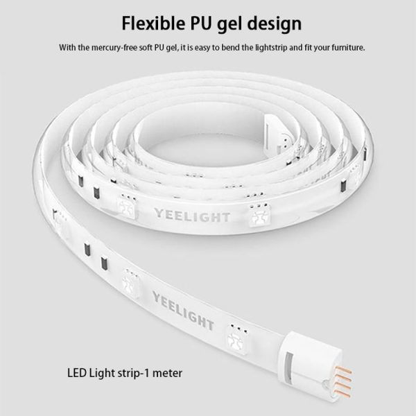 Original Xiaomi Youpin Yeelight Smart WiFi APP Remote Control Extension LED Strip Light, Length: 1m - Image 4