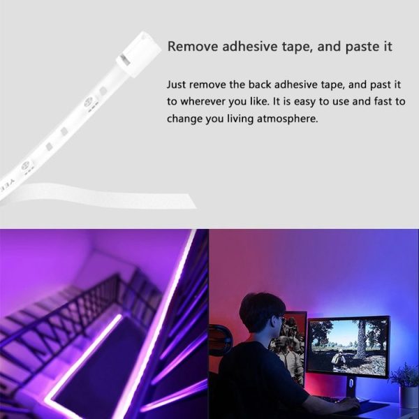 Original Xiaomi Youpin Yeelight Smart WiFi APP Remote Control Extension LED Strip Light, Length: 1m - Image 6