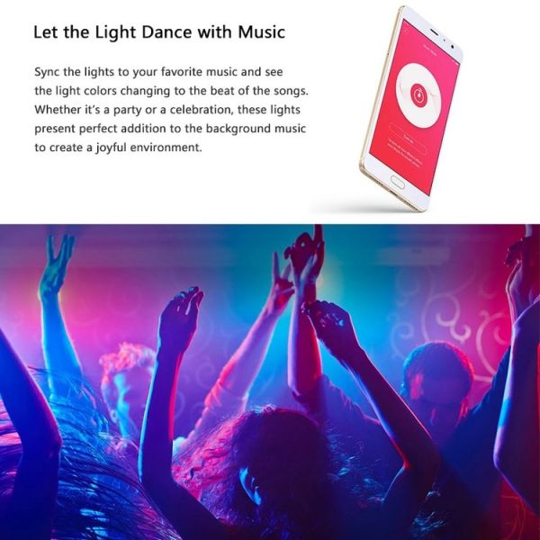Original Xiaomi Youpin Yeelight Smart WiFi APP Remote Control Extension LED Strip Light, Length: 1m - Image 7
