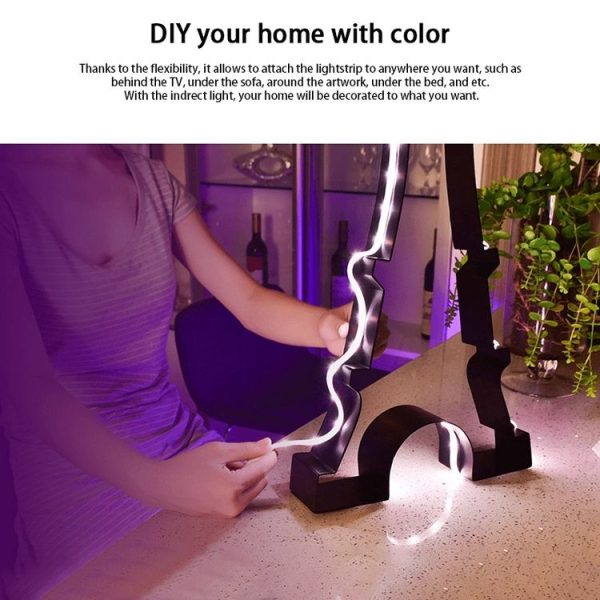 Original Xiaomi Youpin Yeelight Smart WiFi APP Remote Control Extension LED Strip Light, Length: 1m - Image 8