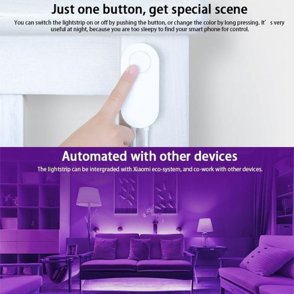 Original Xiaomi Youpin Yeelight Smart WiFi APP Remote Control Extension LED Strip Light, Length: 1m - Image 9